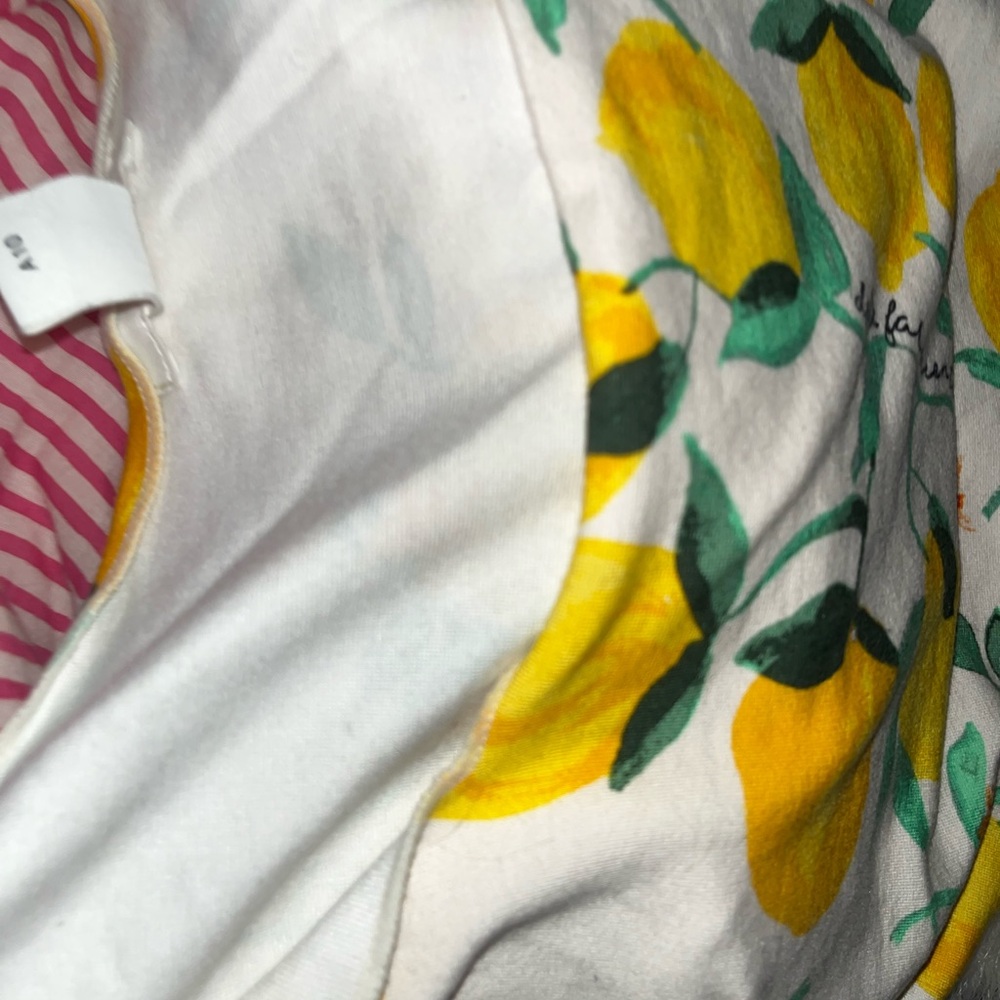 H&M Cream and Yellow Skater Mini Skirt and Crop Top - Picture 10 of 10